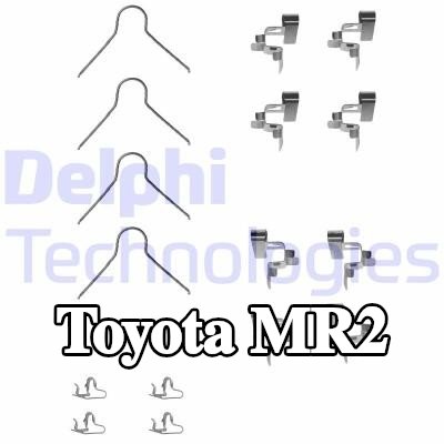 DELPHI طقم تركيب وسادات الفرامل — 1990 Toyota Mr2