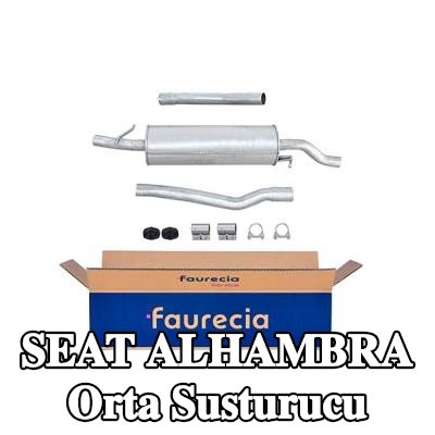 HELLA Montaj parçaları ile birlikte orta susturucu — SEAT Alhambra