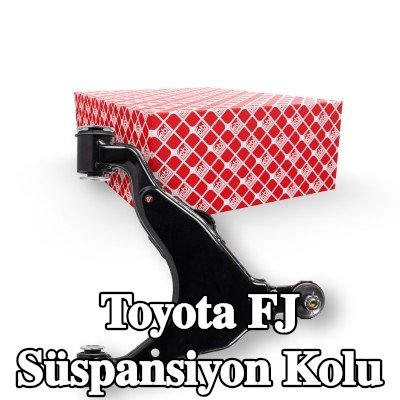 FEBI BILSTEIN Süspansiyon kolu Ön Aks Sağ, Alt, Çelik Sac, bilyeli mafsal ile, taç somun ve çatal pimli, lastik yastıklı — Toyota Fj