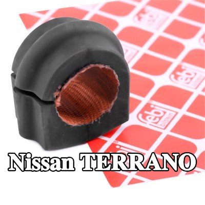 FEBI BILSTEIN جلبة قضيب مانع للانقلاب المحور الأمامي, 28mm, مطاط, مطاط مبطّن بقماش — Nissan Terrano