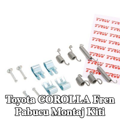 TRW Fren pabucu montaj kiti — 2000 Toyota Corolla