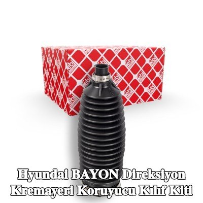 FEBI BILSTEIN Sol ön aks direksiyon kremayeri kılıfı kiti, kelepçeli — Hyundai Bayon