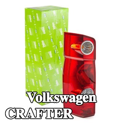 VALEO المصباح الخلفي قطعة أصلية, يسار, مع حامل لمبة, بدون مصابيح — 2012 Volkswagen Crafter