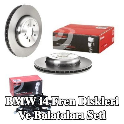 BREMBO Fren diskleri ve balataları seti Prime, Alüminyum Fren Diski Göbeği, içten havalandırmalı, iki parçalı fren diski — BMW i4