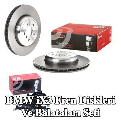 BREMBO Fren diskleri ve balataları seti Prime, Alüminyum Fren Diski Göbeği, içten havalandırmalı, iki parçalı fren diski — BMW iX3