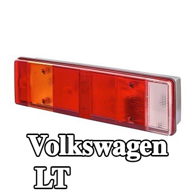 HELLA المصباح الخلفي الأيسر, مع حامل لمبة, بدون مصابيح — Volkswagen Lt