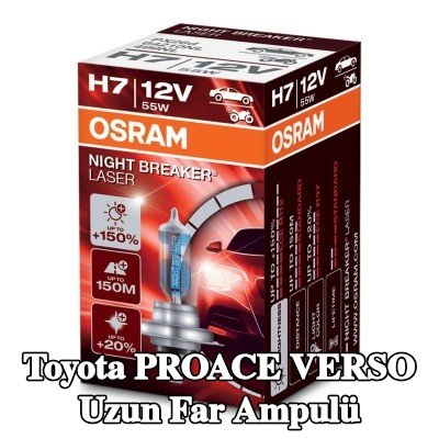 OSRAM Uzun far ampulü NIGHT BREAKER LASER next Generation, H7, 55W, 12V — Toyota Proace Verso