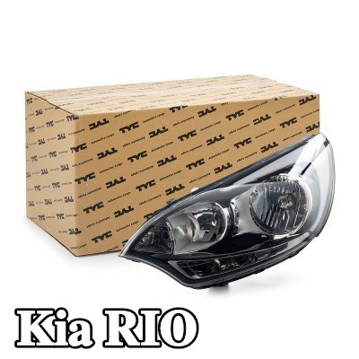 TYC المصباح الأمامي الأيسر, H1, H7, W21/5W, بدون محرك كهربائي — 2016 Kia Rio