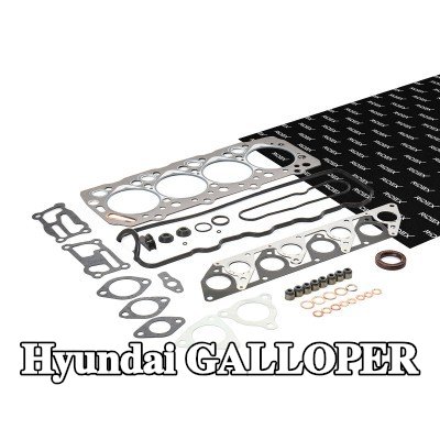 RIDEX مجموعة حشيات, رأس الأسطوانة مع حشوة رأس الأسطوانة, مع أختام ساق الصمام — Hyundai Galloper