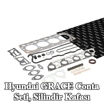 RIDEX Conta seti, silindir kapağı contalı silindir kapağı, valf gövdesi contalı — Hyundai Grace