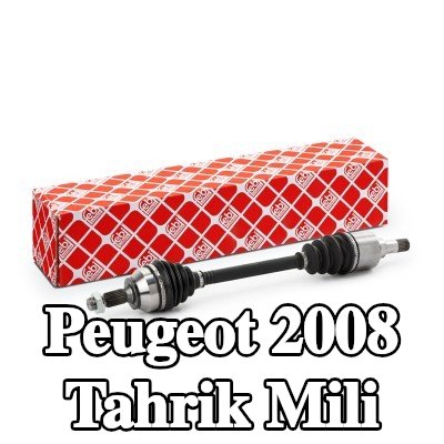 FEBI BILSTEIN Tahrik mili Ön Aks Sol, somunlu, Çatlak Pim ile — Peugeot 2008