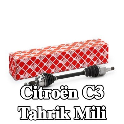 FEBI BILSTEIN Tahrik mili Ön Aks Sol, somunlu, Çatlak Pim ile — Citroën C3