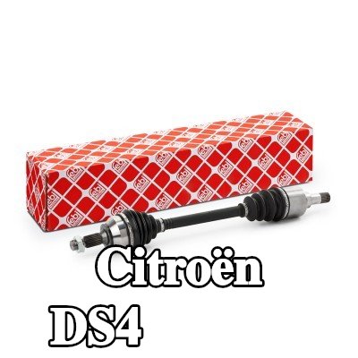 FEBI BILSTEIN عمود الدفع المحور الأمامي الأيسر, مع صمولة, مع دبوس منقسم — Citroën Ds4