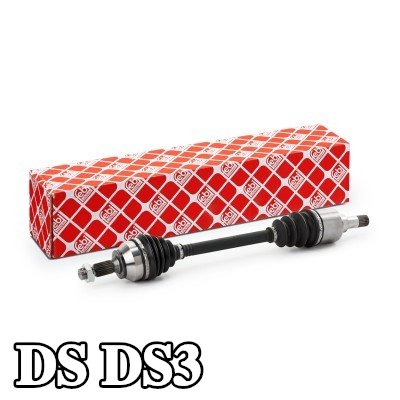FEBI BILSTEIN عمود الدفع المحور الأمامي الأيسر, مع صمولة, مع دبوس منقسم — 2016 DS Ds3