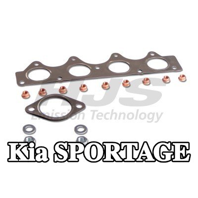 HJS طقم تركيب المحول الحفاز مع مشعب العادم — Kia Sportage