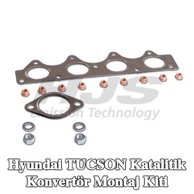 HJS Egzoz manifoldu dahil katalitik konvertör montaj kiti — Hyundai Tucson