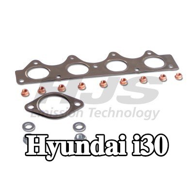 HJS طقم تركيب المحول الحفاز مع مشعب العادم — Hyundai i30