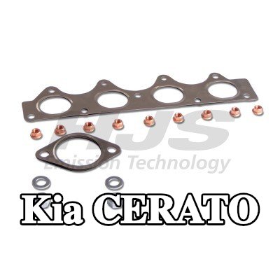 HJS طقم تركيب المحول الحفاز مع مشعب العادم — Kia Cerato