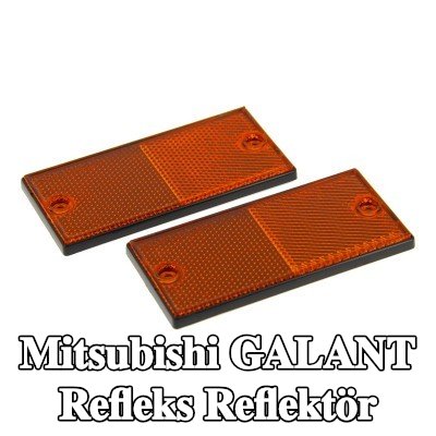 XL Yapışkan filmli refleks reflektör, sabitleme malzemesi içermez — 1990 Mitsubishi Galant