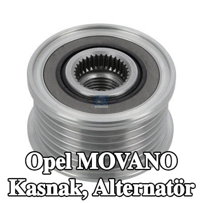DT Spare Parts Kasnak, alternatör — Opel Movano