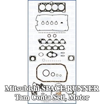 AJUSA Tam Conta Seti, silindir kapağı contalı motor, valf gövdesi contalı, FIBERMAX — 1997 Mitsubishi Space Runner