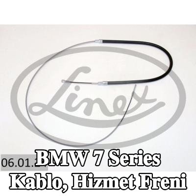 LINEX Kablo, hizmet freni — 1990 BMW 7 Series