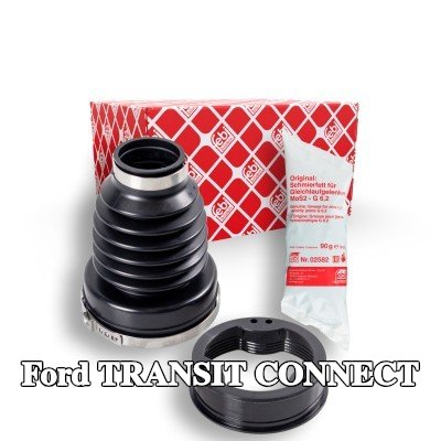 FEBI BILSTEIN طقم غطاء مفصل CV, عمود الدفع للمحور الأمامي الأيمن, على جانب ناقل الحركة, البلاستيك الحراري — Ford Transit Connect