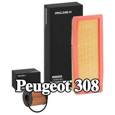 RIDEX مجموعة الفلاتر — Peugeot 308
