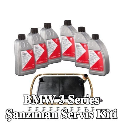 FEBI BILSTEIN Conta/sızdırmazlık elemanlı şanzıman servis kiti, yağ tahliye tapalı, cıvata/vida ile — 2002 BMW 3 Series