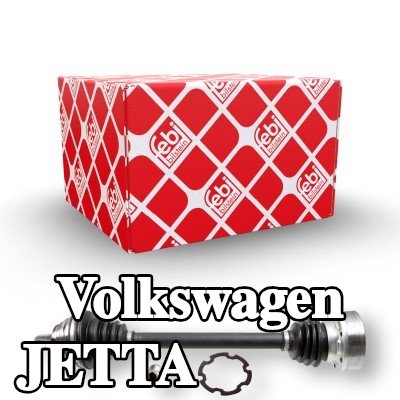 FEBI BILSTEIN عمود الدفع المحور الأمامي الأيسر, مع صمولة, مع شحم — Volkswagen Jetta