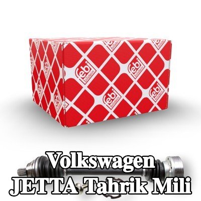 FEBI BILSTEIN Tahrik mili Ön Aks Sol, somunlu, gres ile — Volkswagen Jetta