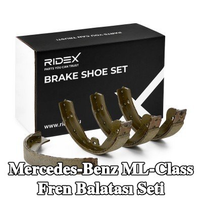 RIDEX Arka aks fren pabucu seti, 208mm, kol olmadan — Mercedes-Benz ML-Class