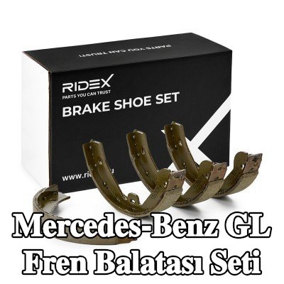 RIDEX Arka aks fren pabucu seti, 208mm, kol olmadan — Mercedes-Benz Gl