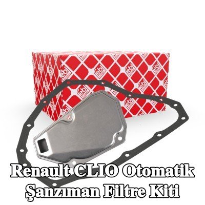 FEBI BILSTEIN Yağ karteri contalı otomatik şanzıman filtre kiti — Renault Clio