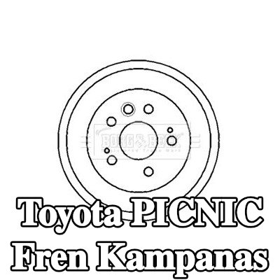 BORG & BECK Fren kampanas 236mm — Toyota Picnic