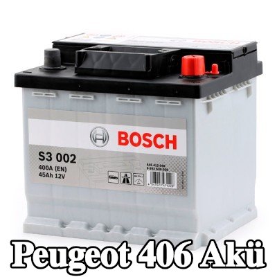 BOSCH Akü S3, 002 — Peugeot 406