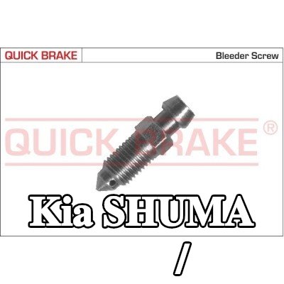 QUICK BRAKE برغي/صمام التهوية — 2002 Kia Shuma
