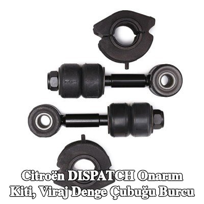 RIDEX Onarım kiti, ön aks her iki taraf için stabilizatör burcu, bağlantı çubuğu ile — 2000 Citroën Dispatch