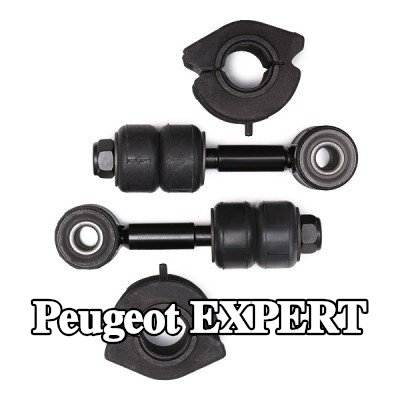 RIDEX طقم إصلاح, جلبة قضيب مانع الانقلاب المحور الأمامي كلا الجانبين, مع قضيب توصيل — 2005 Peugeot Expert