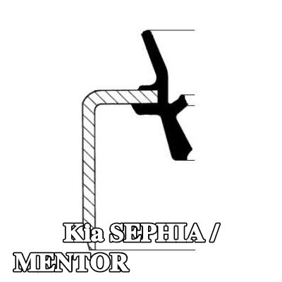 CORTECO حشية عمود محور العجلة — Kia Sephia / Mentor