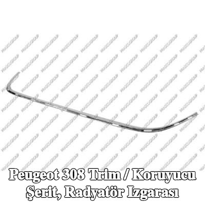 PRASCO Trim / Koruyucu Şerit, radyatör ızgarası — 2016 Peugeot 308