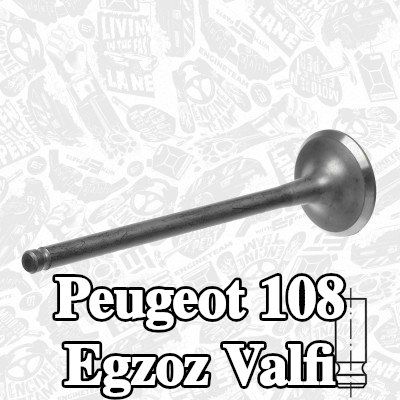 ET ENGINETEAM Egzoz valfi, egzoz tarafı, Nitrürlenmiş valf gövdesi — Peugeot 108
