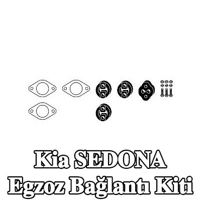 HJS Egzoz bağlantı kiti — 2000 Kia Sedona