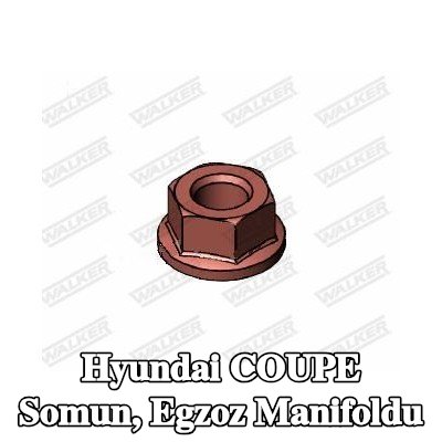 WALKER Somun, egzoz manifoldu — Hyundai Coupe