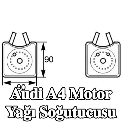 MAHLE Conta halkası ile motor yağı soğutucusu — 1997 Audi A4