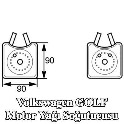 MAHLE Conta halkası ile motor yağı soğutucusu — 2002 Volkswagen Golf