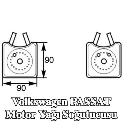 MAHLE Conta halkası ile motor yağı soğutucusu — 2000 Volkswagen Passat