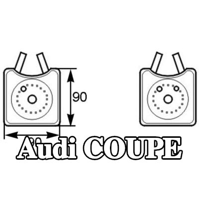 MAHLE مبرد زيت المحرك مع حلقة مانعة للتسرب — Audi Coupe