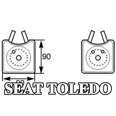 MAHLE مبرد زيت المحرك مع حلقة مانعة للتسرب — 2002 SEAT Toledo