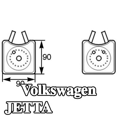 MAHLE مبرد زيت المحرك مع حلقة مانعة للتسرب — 2004 Volkswagen Jetta